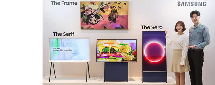 Компания Samsung выпустила вертикальный телевизор