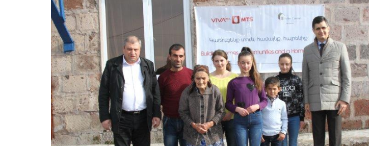VivaCell-MTS помог благоустроить дома двух семей в Армении