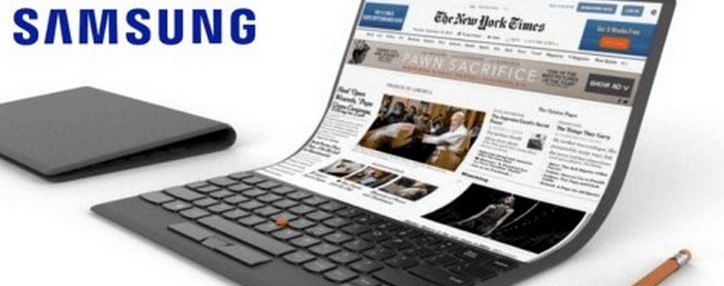  Samsung запатентовала ноутбук с дисплеем, который скручивается в рулон 