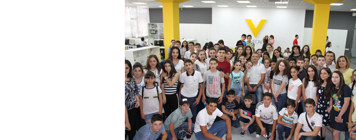 Beeline представил специфику своей работы в Армении школьникам из Гюмри