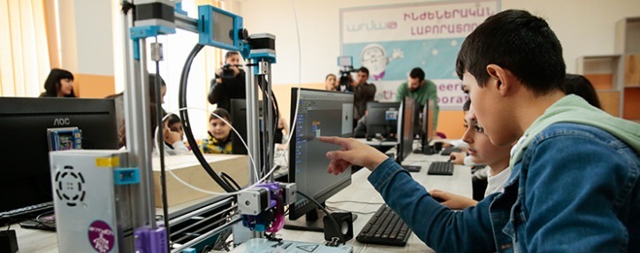  Новая инженерная лаборатория ArMath открылась в ереванской школе N143