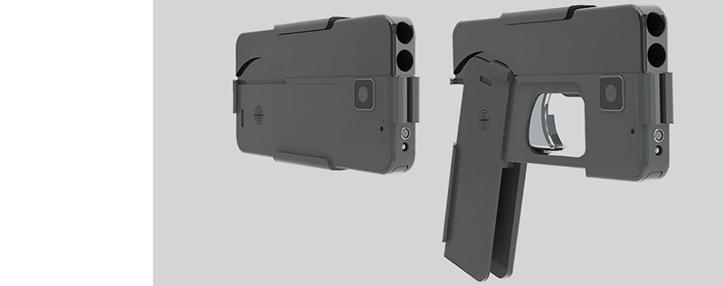 Пистолет маскируется под смартфон