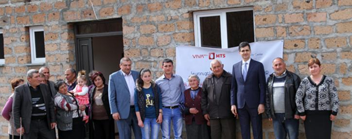 VivaCell-MTS содействовало восстановлению нескольких домов в Вайоц Дзорской области Армении