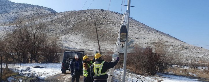 В приграничном селе Тигранашене при содействии Viva-MTS запустили энергосберегающую систему освещения