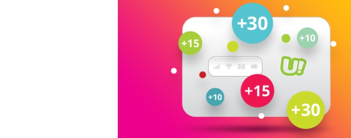 Абоненты мобильного интернета uGo компании Ucom будут получать дополнительные гигабайты 