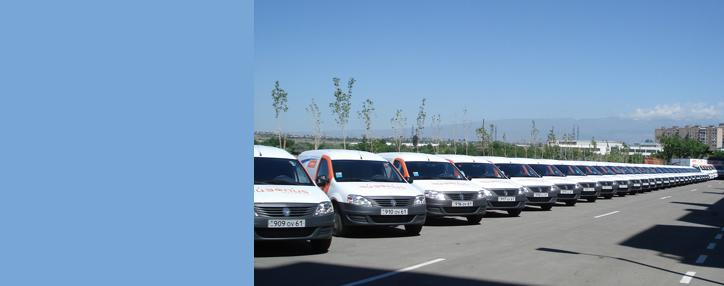 Автопарк компании "Айпост" (Армпочта) пополнился 49 новыми автомобилями