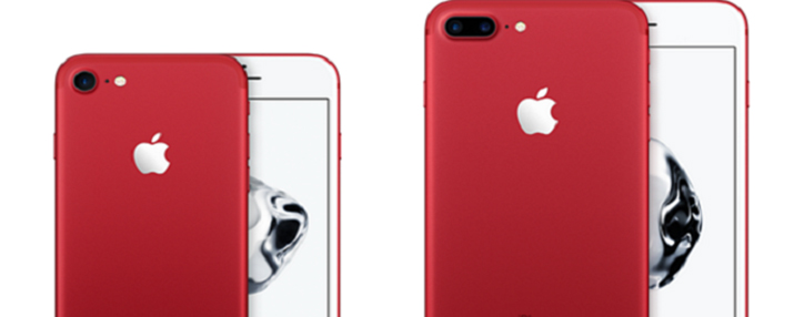 Apple представила красный iPhone 7 и iPhone 7 Plus 