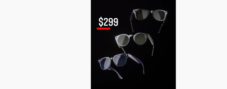  Facebook представила новую линейку умных очков