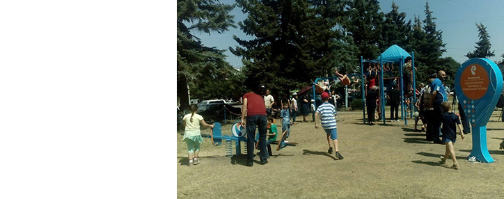 Ростелеком построил детскую площадку с бесплатным WiFi в Гюмри