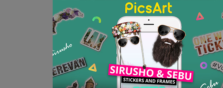 PicsArt представила стикеры и рамки по мотивам хита Сирушо и Себу