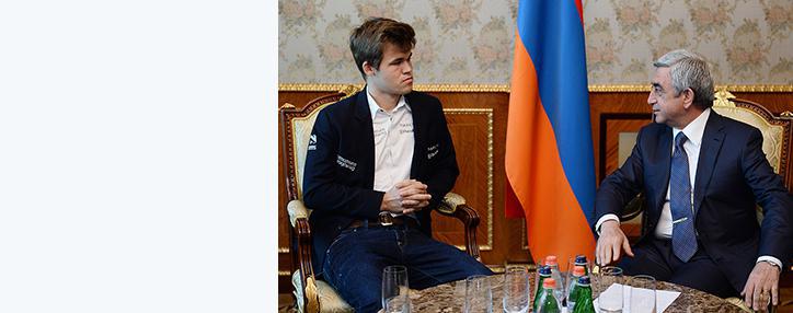 Саргсян обсудил с Карсленом программы развития ИТ-сферы и шахмат в Армении