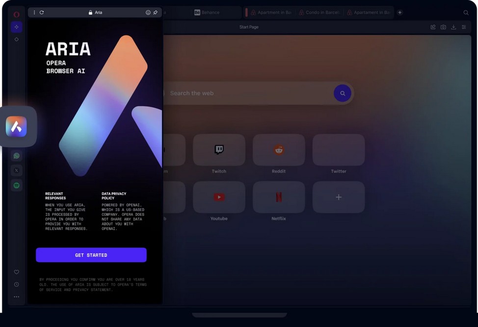 Opera Mini получила ИИ-ассистента Aria AI
