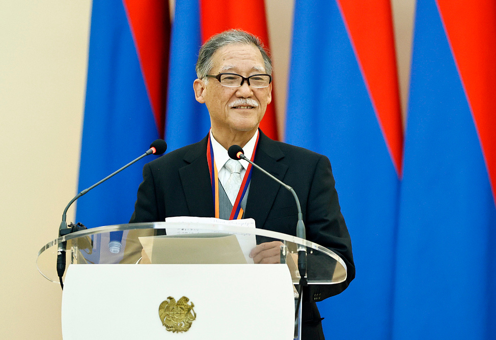 Японский ученый, президент LOCOMTEC AIPS награжден госпремией Армении за вклад в развитие высоких технологий