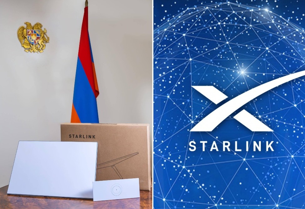 В Армению доставлены 100 терминалов Starlink для установки в школах