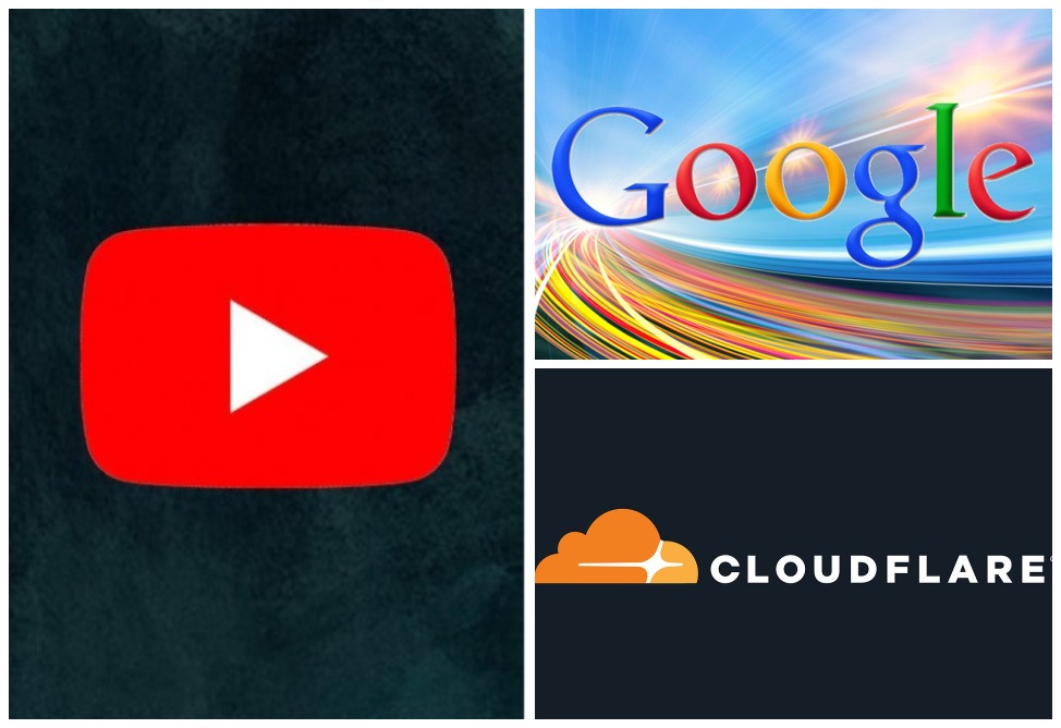 В работе YouTube, сервисов Google и сети Cloudflare произошел масштабный сбой